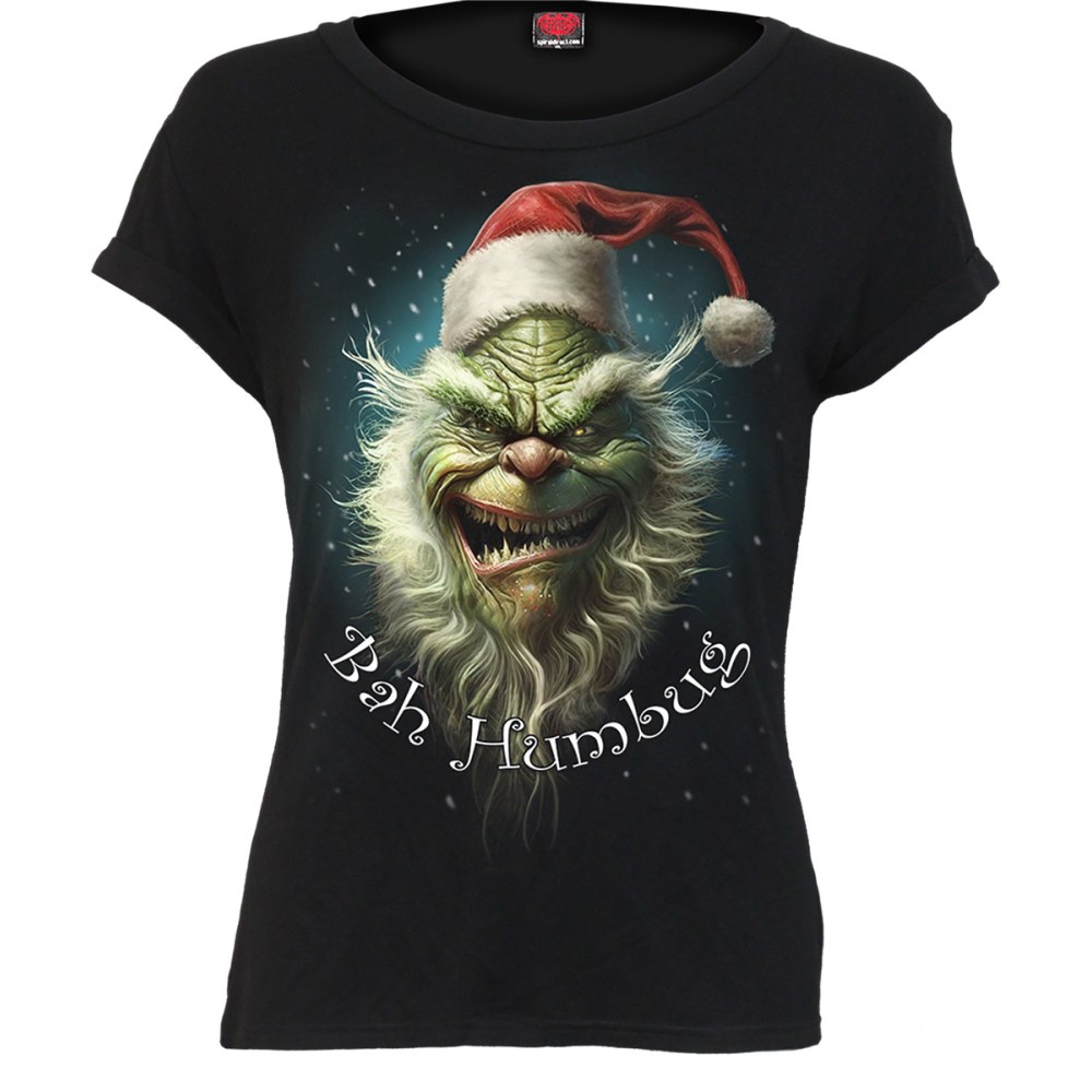 Spiral - Bah Humbug Top - Black